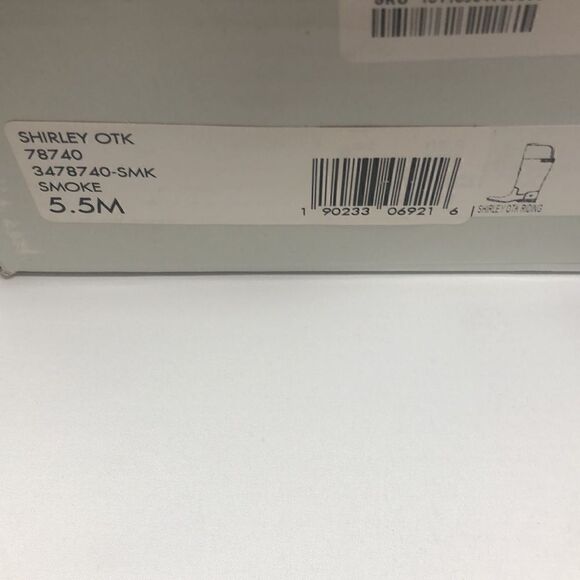 FRYE Women's Shirley Over-The-Knee Engineer Boot Size 5.5 NEW Smoke Color - Picture 15 of 15